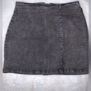 Wild Fable black denim mini skirt